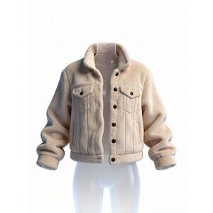 Cavalini CiSono Faux Fur Coat Womens 2XL Button Front NWT